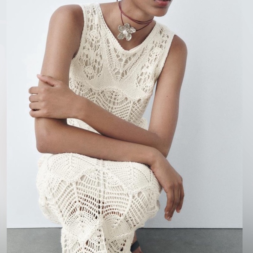 NWT Zara crochet dress - Picture 5 of 13